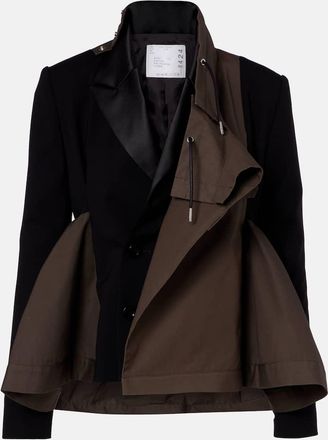 sacai Paneled blouson jacket