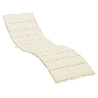 vidaXL Cuscino Per Lettino Crema 200x60x3 Cm In Tessuto Oxford - Vidaxl