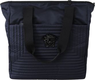 Versace Nylon Logo Tote Bag