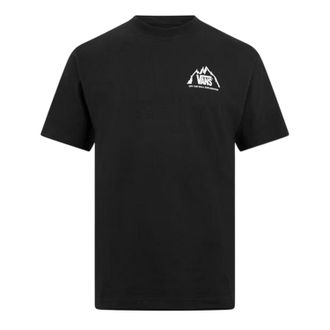 Vans Unisex Volwassenen Borstlogo Jersey Crew Neck T-Shirt (Zwart/Wit)