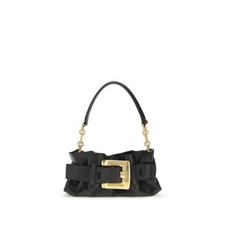Balmain Black Calf Leather Bos Taurus Shoulder Womens Bag