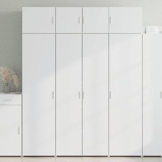 Berkfield Home Storage Cabinet White 80x42.5x225 cm Engineered Wood