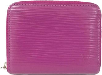 Louis Vuitton Grenade Purple Leather Coin Purse/Coin Case (Pre-Owned)