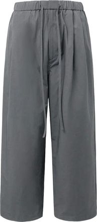 Amomento Pantaloni plissé con coulisse - Grigio