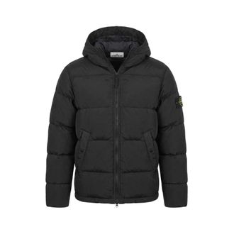 Stone Island Jassen, Heren, Zwart, S, Nylon, Nylon Metal Down Jacket