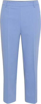 Kaffe Hoge Taille Cropped Broek Ebb and Flow - Dames - Vrijetijds broeken - Blauw - 2XS - Broeken