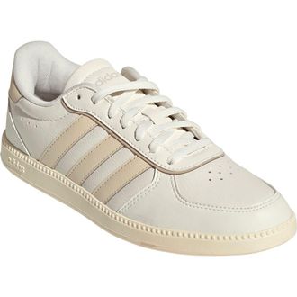 adidas Breaknet Sleek Sneaker in White/Sand Strata/Vanilla at Nordstrom Rack, Size 6.5