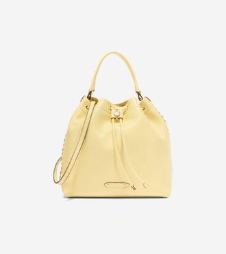 Cole Haan Womens Isabella Bucket Bag - Beige