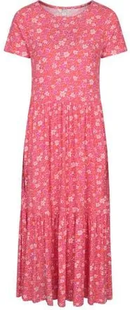 Mountain Warehouse Sardinia Floral Tiered Dress in Bright Pink at Nordstrom, Size 8