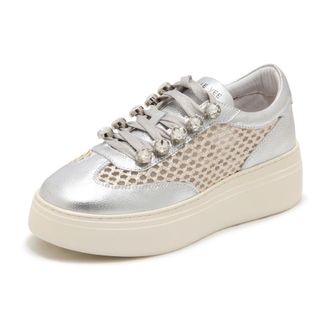 Emanuelle Vee Sneakers, female, Gray, Size: 11 US N7446 Bice Raffia Shoes