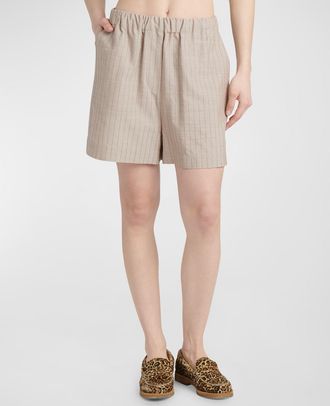 Golden Goose Stripe Jacquard Pull-On Shorts