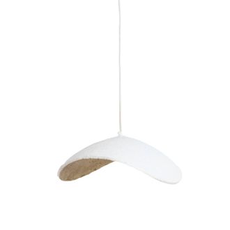 Light & Living Light&living - L&aacute;mpara Colgante - Lonia - Blanco - Papel - E27