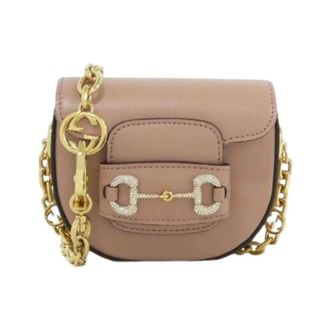 Gucci Pre-owned Vintage Schoudertas - Dames - Pre-owned - Roze - Maat: ONE Size Leer