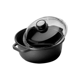 Risoli Casseruola 2 Manici C/Cop. Cm 24 Extrablack Risoli