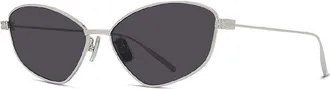 Givenchy GV40059U16A Cat-Eye Metal Frame Sunglasses - Silver