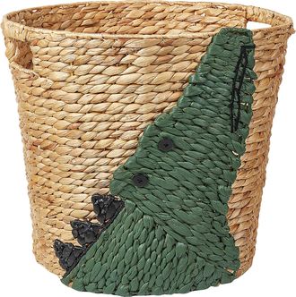 Beliani Beliani - Cesta De Mimbre De Fibra De Jacinto De Agua Con Estampado De Cocodrilo Natural Loxton