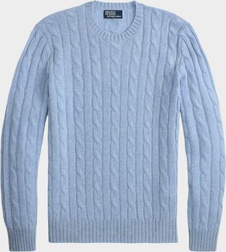 Polo Ralph Lauren Men & apos;s Iconic Cable-Knit Cashmere Sweater