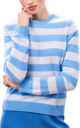 JUMPER 1234 Cashmere Crewneck Sweater In Skylar Azure