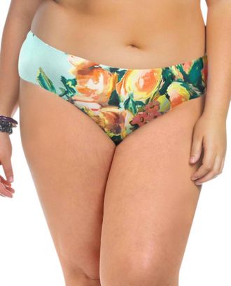 BECCA by Rebecca Virtue Womens High Hipster Tankini Bottom - Plus In Tea