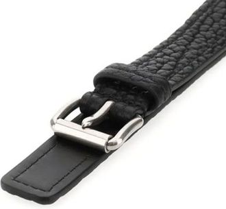 Prada Mens Black Calfskin Regular Belt