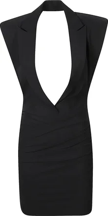 Amazu&igrave;n Black Jess Fitted Plunging Mini Dress