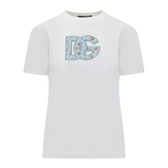 Dolce & Gabbana T-Shirts, female, White, Size: S T-Shirt MC