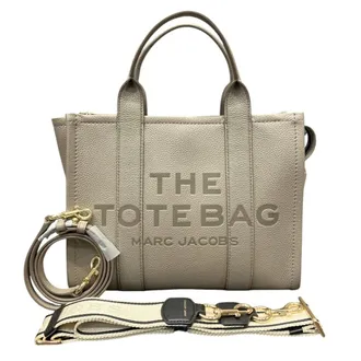 Marc Jacobs Beige Brown Leather Tote Bag (Pre-Owned)
