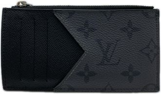 Louis Vuitton Black Leather Coin Purse/Coin Case (Pre-Owned)