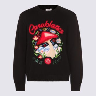 Casablanca Black Cotton Knitwear