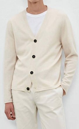 Massimo Alba Freddie Cashmere Cardigan In Magnolia