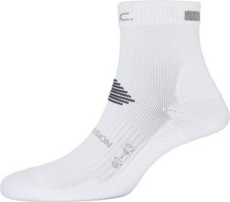 P.A.C. 6.2 Running Reflective Pro Mid Compression Laufsocken f&uuml;r Herren | wei&szlig;