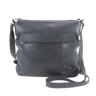 Gucci Pre-owned Cross Body Bags, male, Black, Size: ONE SIZE Pre-owned Vintage Shoulder Bag