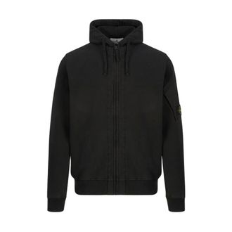 Stone Island Pullover 6100016 Hooded Top - Heren - Sweatshirts & Hoodies - Zwart - Maat: L Katoen