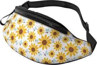 Generic Sunflowers Daisy Waist Bag Bum Bags Fashion Bumbags For Jogging Sport Outdoors 14X35Cm