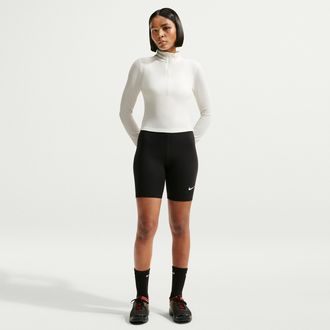Nike Womens Nike Sportswear Classic High-Waisted 8 Biker Shorts in Black | DV7797-011