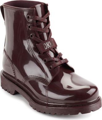 DKNY Tilly Lace-Up Rain Boot in Bordeaux at Nordstrom Rack, Size 6