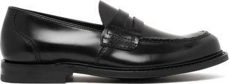 Churchs Leren Penny Loafers - Heren - Loafers - Zwart - 42 1/2 EU - Leer - Schoenen
