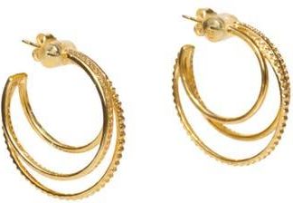 Native Gem Triple Threat Hoop Earrings in Gold at Nordstrom