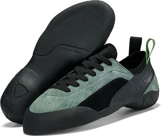 Generic Rock Climbing Shoes for Men - Rock Climbing and Boulder Shoes for Indoor Outdoor - Women Durable Rubber Climbing Shoe (Black Green,10.5)