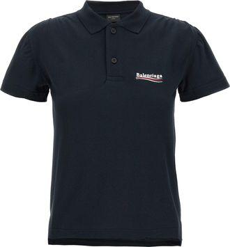 Balenciaga Polo Con Logo Bordado
