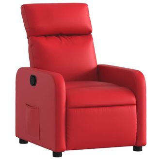 vidaXL Vidaxl - Sill&oacute;n Reclinable De Cuero Sint&eacute;tico Rojo