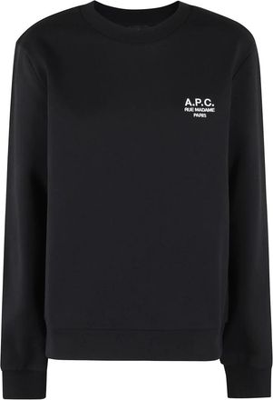 A.P.C. Standaard Sweatshirt - Dames - Sweatshirts - Zwart - L - Katoen - Hoodies & sweatvesten