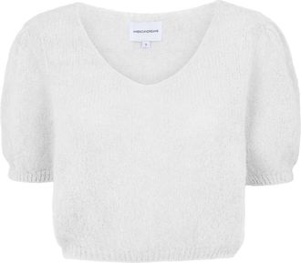 Americandreams Lolanda Pullover - Dames - Ronde hals truien - Wit - M - Wol - Truien & Vesten