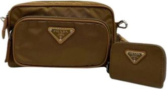 Prada Borsa a tracolla in nylon Pre-owned - - Pre-owned - Donna - Marrone - ONE SIZE