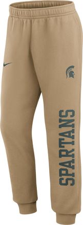 Nike Michigan State Primetime Club Nike Mens College Jogger Pants in Brown | 00SU2FEMST-YUW