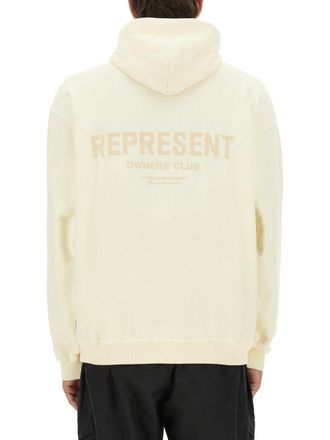 Represent Cotton Hoodie Sweatshirt - Beige