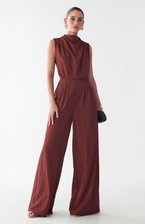 BWLDR Annie Jumpsuit in Burgundy at Nordstrom, Size 2