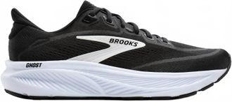 Brooks Mens Ghost 18 Road-Running Shoe In Black/grey/white