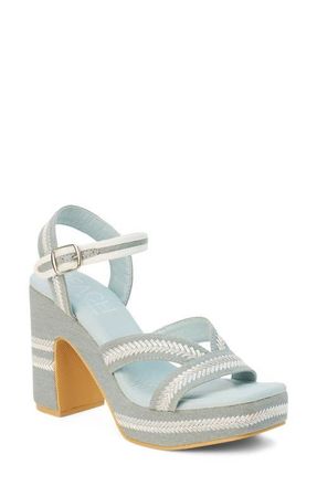 Matisse Footwear Adelaide Ankle Strap Platform Sandal in Denim at Nordstrom, Size 10