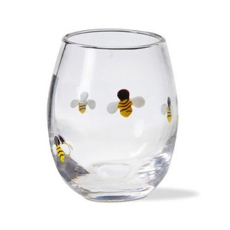 Tag Bee Stemless Wine Glass Multi Glass Spring in Clear at Nordstrom